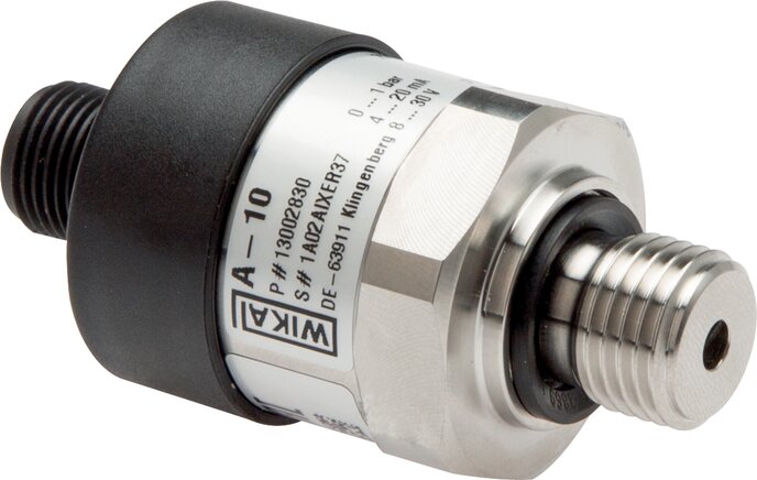 Exemplary representation: Pressure transmitter, M 12 connector