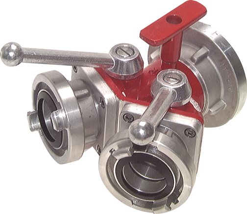 Exemplary representation: Storz manifold 2-fold with ball shut-off